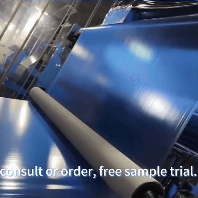 PVC bright blue protective film tape coating process